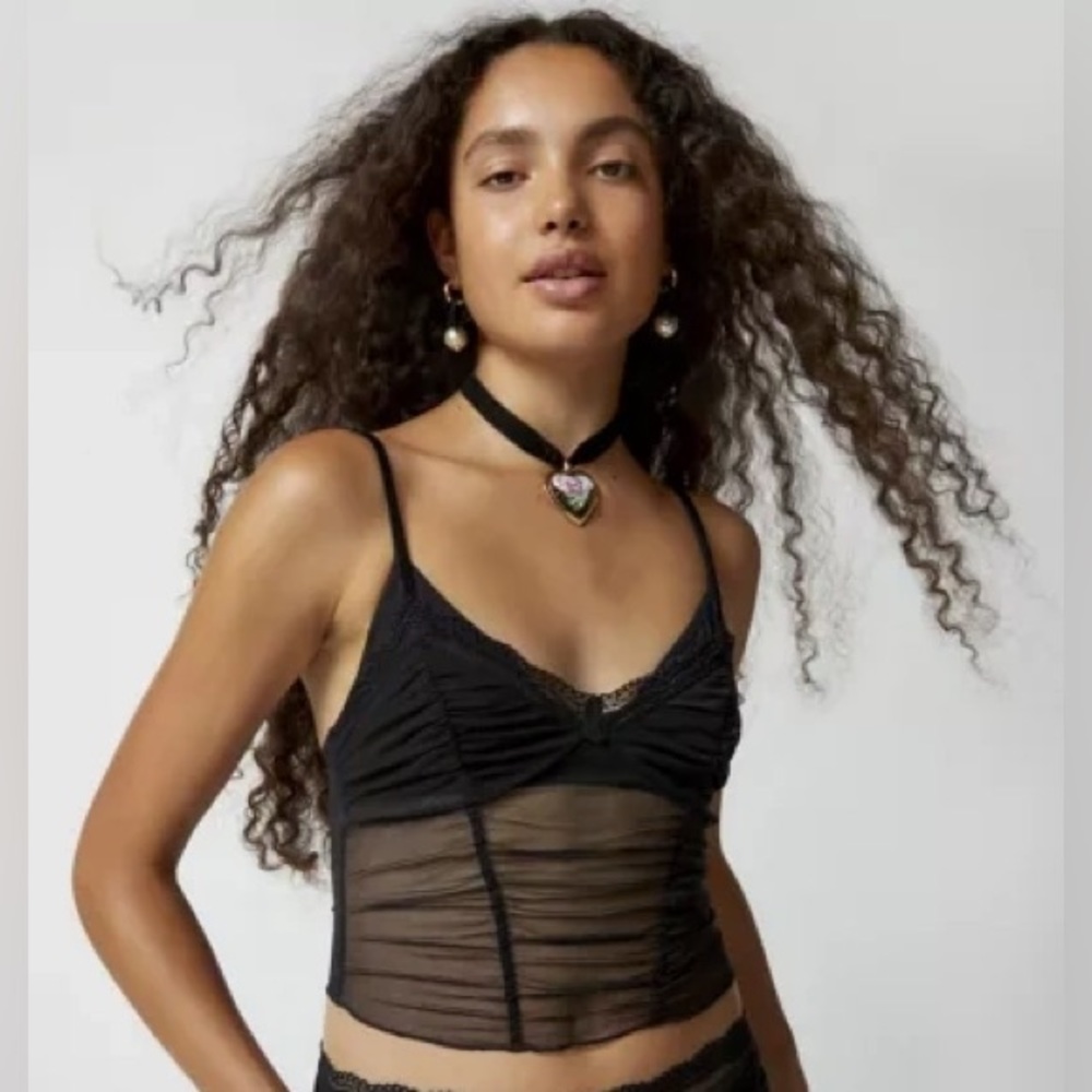 Out from Under Black Lace Violet Mesh